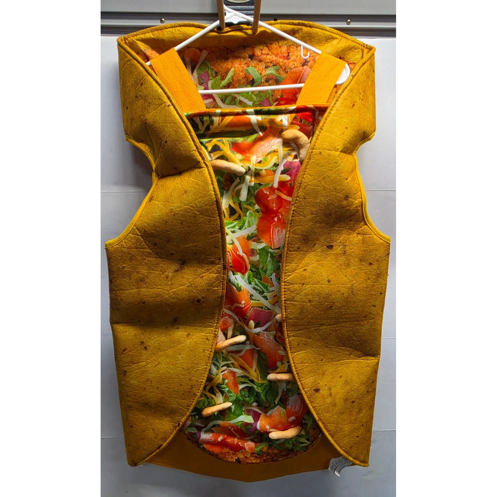 Adult Taco Food Costume Vest One Size Fits Most Realistic Halloween